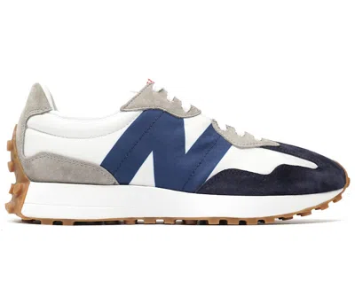 Pre-owned New Balance Men's  327 Sneakers In Navy Blue/white/gum