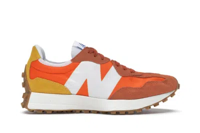 Pre-owned New Balance Men's  327 Sneakers In Orange/white In Multi