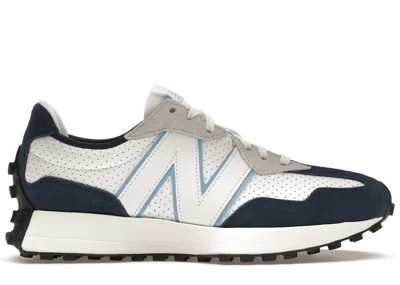 Pre-owned New Balance Men's  327 Sneakers In White/navy Blue In Multi