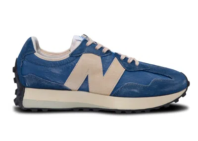 Pre-owned New Balance Men's  327 Vintage Lux Blue Sneakers In Vintage Blue/white In Multi