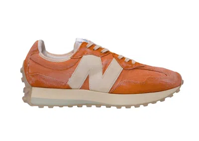Pre-owned New Balance Men's  327 Vintage Lux Orange Sneakers In Vintage Orange/white