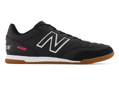 Pre-owned New Balance Men's  442 V2 Team Indoor Sneakers In Black/white