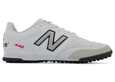 Pre-owned New Balance Men's  442 V2 Team Tf Sneakers In White/black
