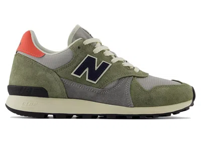 Pre-owned New Balance Men's  475 Sneakers In Dark Olivine/raincloud/drift Red