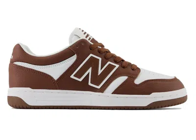 Pre-owned New Balance Men's  480 Sneakers In Brown/white In Multi