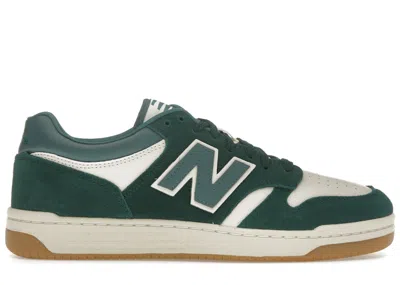 Pre-owned New Balance Men's  480 Sneakers In Marsh Green/linen/new Spruce