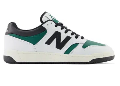 Pre-owned New Balance Men's  480 Sneakers In White/marsh Green/black In Multi