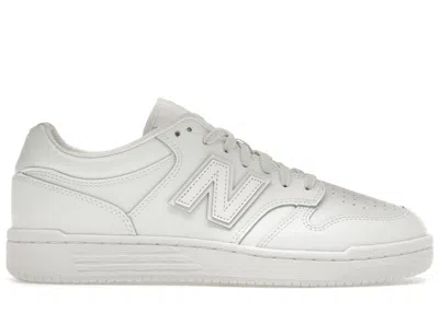Pre-owned New Balance Men's  480 Triple Sneakers In White