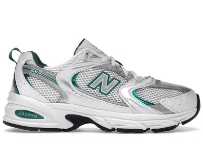 Pre-owned New Balance Men's  530 Silver Sneakers In White/metallic Silver/green