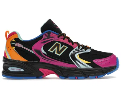 Pre-owned New Balance Men's  530 Sneakers In Black/pink