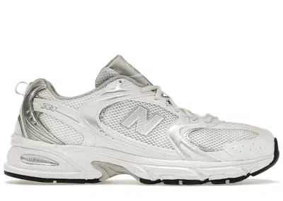 Pre-owned New Balance Men's  530 Sneakers In Munsell White/silver Metallic