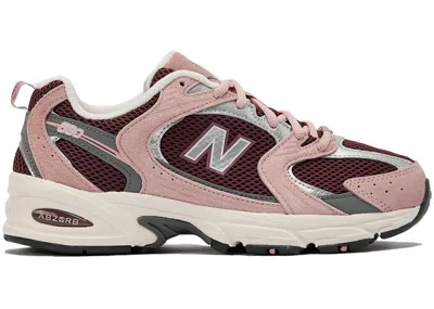 Pre-owned New Balance Men's  530 Sneakers In Pink Moon/burgundy