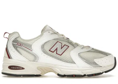 Pre-owned New Balance Men's  530 Sneakers In Sea Salt/mercury Red