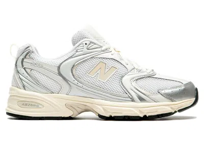 Pre-owned New Balance Men's  530 Sneakers In Silver Metallic/linen