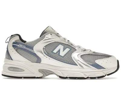 Pre-owned New Balance Men's  530 Sneakers In Steel Blue/grey/white In Multi
