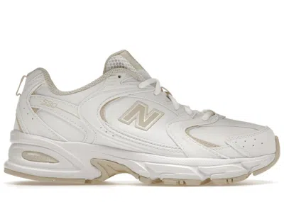 Pre-owned New Balance Men's  530 Sneakers In White/calm Taupe In Multi
