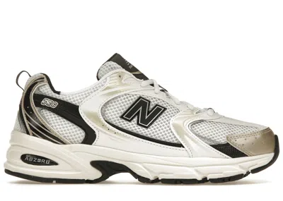 Pre-owned New Balance Men's  530 Sneakers In White/light Gold Metallic In Multi