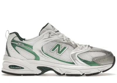 Pre-owned New Balance Men's  530 Sneakers In White/nightwatch Green In Multi