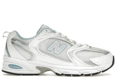 Pre-owned New Balance Men's  530 Sneakers In White/silver Metallic/chrome Blue In Multi