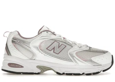 Pre-owned New Balance Men's  530 Sneakers In White/silver Metallic/ice Wine