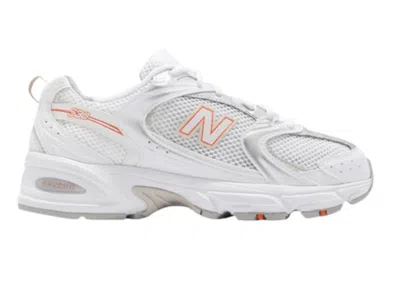 Pre-owned New Balance Men's  530 Sneakers In White/silver/retro Orange