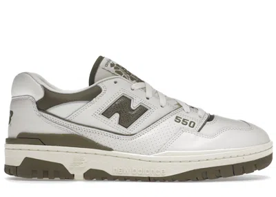 Pre-owned New Balance Men's  550 Aime Leon Dore Sneakers In White/olive In Multi