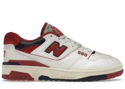 Pre-owned New Balance Men's  550 Aime Leon Dore Sneakers In White/red In Multi