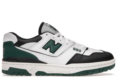 Pre-owned New Balance Men's  550 Black Sneakers In White/green In Multi