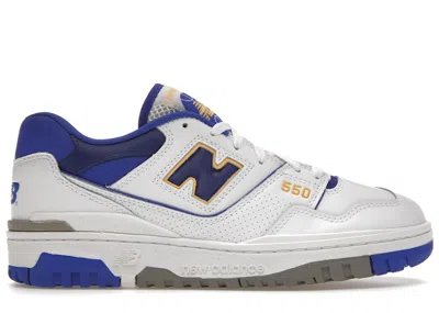Pre-owned New Balance Men's  550 Lakers Sneakers In White/purple/gold