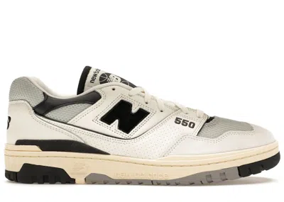 Pre-owned New Balance Men's  550 Pack Sneakers In Sea Salt/black