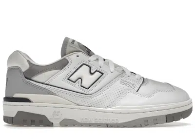 Pre-owned New Balance Men's  550 Salt And Pepper Sneakers In Whit/marblehead/dark Grey In Multi