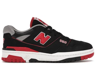 Pre-owned New Balance Men's  550 Sneakers In Black/red