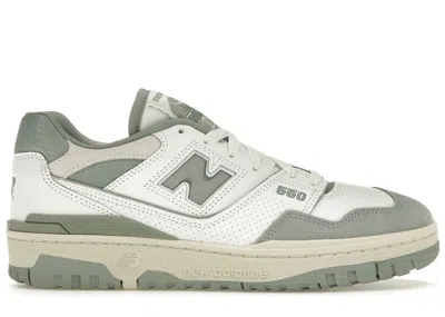 Pre-owned New Balance Men's  550 Sneakers In Dark In White/juniper/dark Juniper In Multi