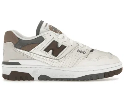 Pre-owned New Balance Men's  550 Sneakers In Sea Salt/dark Mushroom/castlerock In Multi