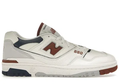Pre-owned New Balance Men's  550 Sneakers In Sea Salt/relic Brown In Multi