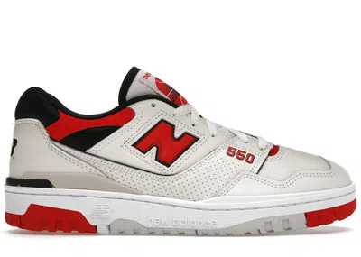 Pre-owned New Balance Men's  550 Sneakers In Sea Salt/true Red In Multi