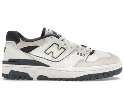 Pre-owned New Balance Men's  550 Sneakers In White/dusty Blue In Multi