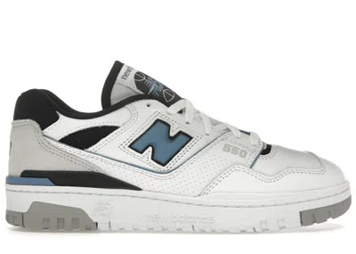 Pre-owned New Balance Men's  550 Sneakers In White/heron Blue/grey Matter In Multi