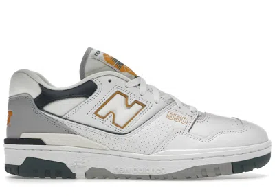 Pre-owned New Balance Men's  550 Sneakers In White/nightwatch Green/grey In Multi