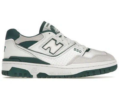 Pre-owned New Balance Men's  550 Sneakers In White/vintage Teal In Multi