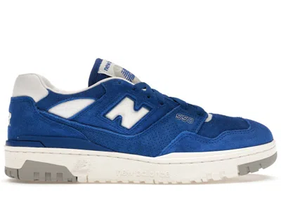 Pre-owned New Balance Men's  550 Suede Pack Sneakers In Team Royal/white/concrete In Multi