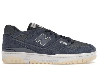 Pre-owned New Balance Men's  550 Suede Sneakers In Arctic Grey/vintage Indigo/macadamia Nut In Multi