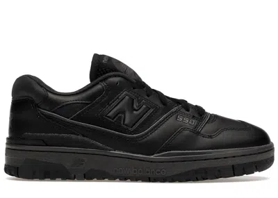 Pre-owned New Balance Men's  550 Triple Sneakers In Black