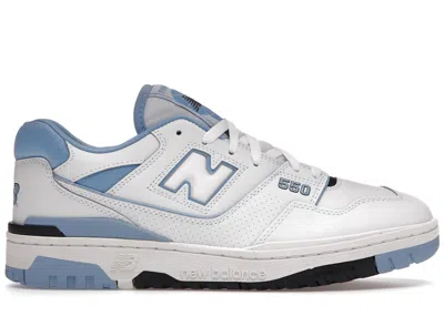Pre-owned New Balance Men's  550 Unc University Blue Sneakers In White/pastel Blue In Multi