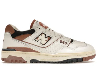 Pre-owned New Balance Men's  550 Vintage Pack Sneakers In Sea Salt/pecan/black