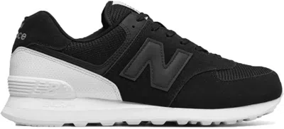 Pre-owned New Balance Men's  574 Classic Sneakers In Black/white In Multi