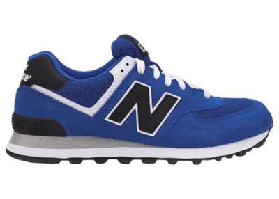 Pre-owned New Balance Men's  574 Classic Sneakers In Blue/black