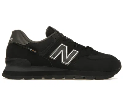 Pre-owned New Balance Men's  574 Cordura Rugged Sneakers In Black/grey