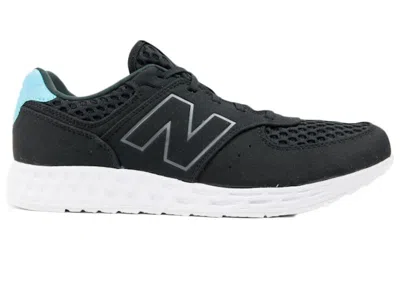 Pre-owned New Balance Men's  574 Fresh Foam Breathe Sneakers In Black/blue/white