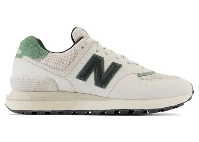 Pre-owned New Balance Men's  574 Legacy Green Sneakers In White/black